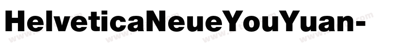 HelveticaNeueYouYuan字体转换