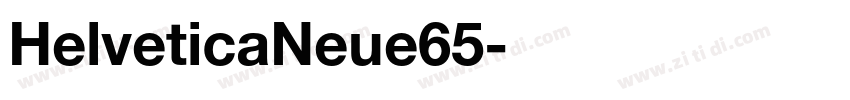 HelveticaNeue65字体转换