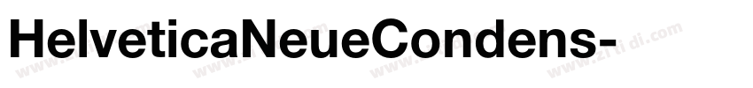 HelveticaNeueCondens字体转换