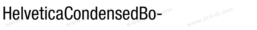 HelveticaCondensedBo字体转换