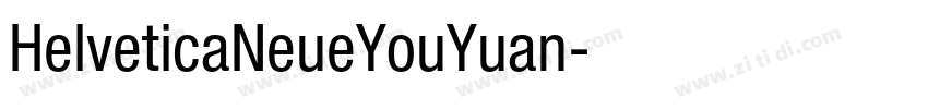 HelveticaNeueYouYuan字体转换