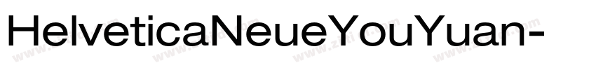 HelveticaNeueYouYuan字体转换
