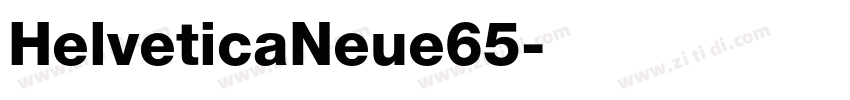 HelveticaNeue65字体转换