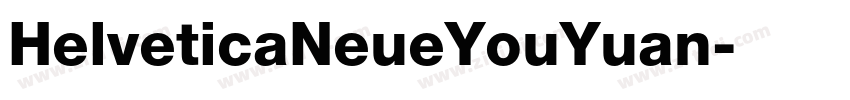 HelveticaNeueYouYuan字体转换