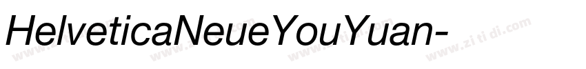 HelveticaNeueYouYuan字体转换