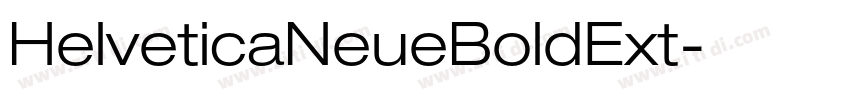 HelveticaNeueBoldExt字体转换
