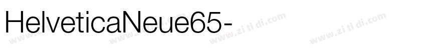 HelveticaNeue65字体转换