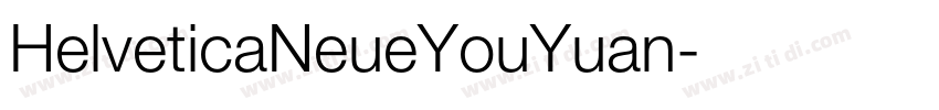 HelveticaNeueYouYuan字体转换