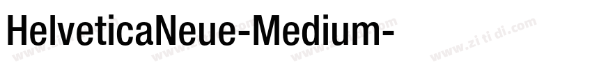 HelveticaNeue-Medium字体转换