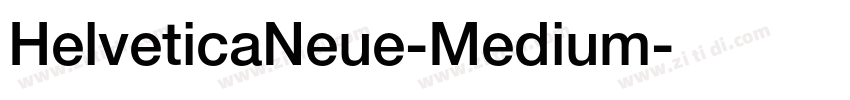 HelveticaNeue-Medium字体转换