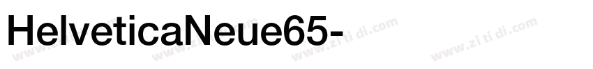 HelveticaNeue65字体转换