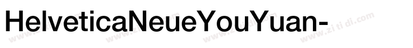 HelveticaNeueYouYuan字体转换