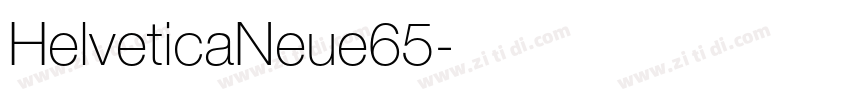 HelveticaNeue65字体转换