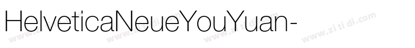 HelveticaNeueYouYuan字体转换