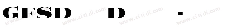 GFSDidotDisplay字体转换