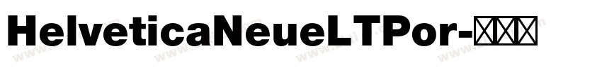 HelveticaNeueLTPor字体转换