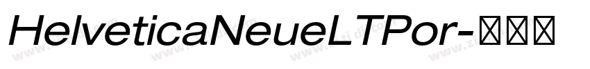 HelveticaNeueLTPor字体转换