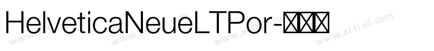 HelveticaNeueLTPor字体转换