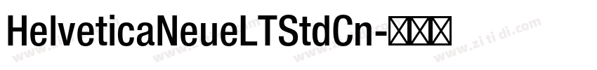 HelveticaNeueLTStdCn字体转换