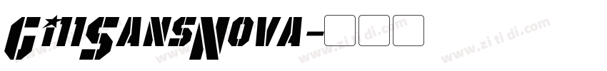 Gi11SansNova字体转换