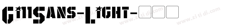 Gi11Sans-Light字体转换
