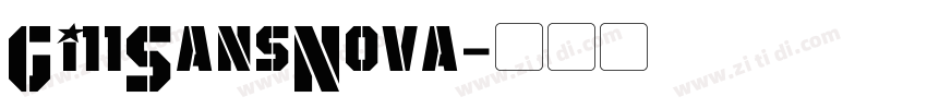 Gi11SansNova字体转换