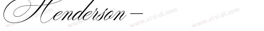 Henderson字体转换