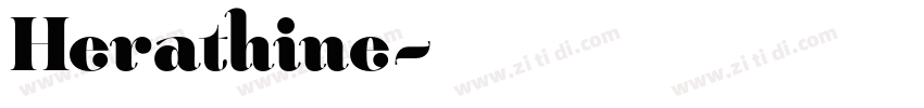 Herathine字体转换