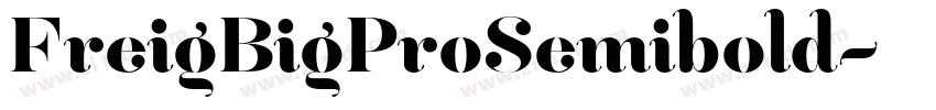FreigBigProSemibold字体转换