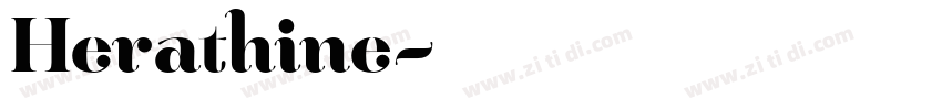 Herathine字体转换