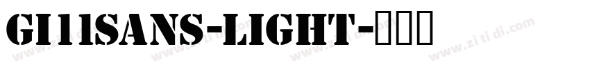 Gi11Sans-Light字体转换