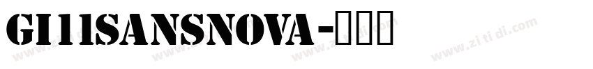 Gi11SansNova字体转换