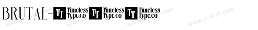 BRUTAL字体转换
