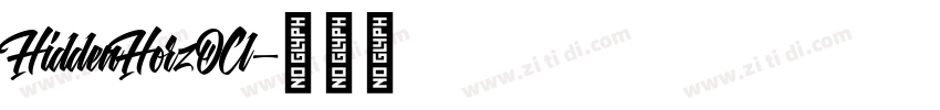 HiddenHorzOCl字体转换