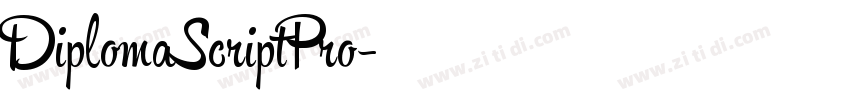 DiplomaScriptPro字体转换