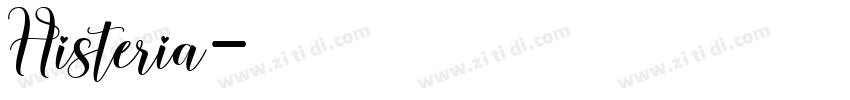 Histeria字体转换