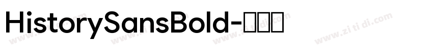 HistorySansBold字体转换