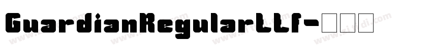 GuardianRegularttf字体转换