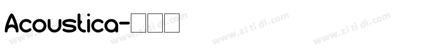 Acoustica字体转换