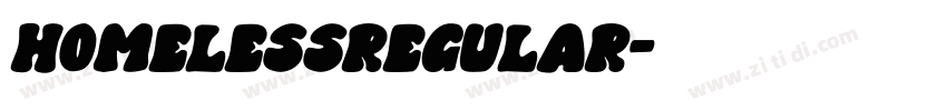 HomelessRegular字体转换