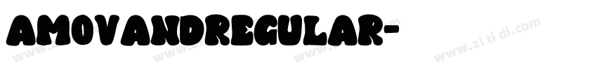 AMOVANDRegular字体转换