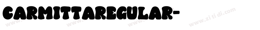 CarmittaRegular字体转换