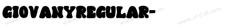GiovanyRegular字体转换
