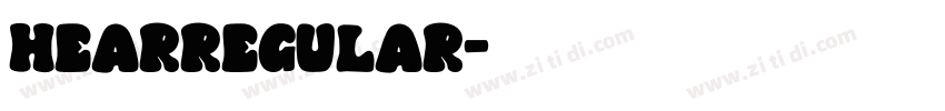 HearRegular字体转换