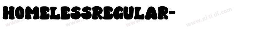 HomelessRegular字体转换
