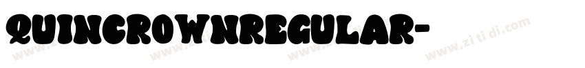 QuincrownRegular字体转换