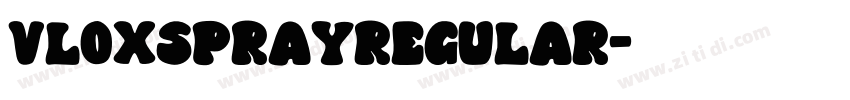VLOXSPRAYRegular字体转换