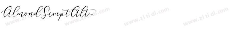 AlmondScriptAlt字体转换