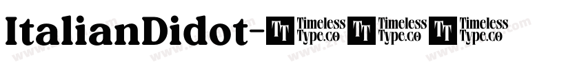 ItalianDidot字体转换