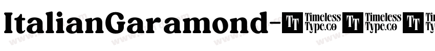 ItalianGaramond字体转换